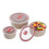 3-Pc Stackable Airtight Mixing Bowl Set, Leak-Proof Plastic Kitchen Bowls with Lids 3