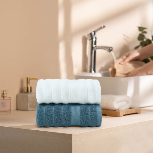 Handduksset i ren bomull Cloud-Woven 2 delar 2
