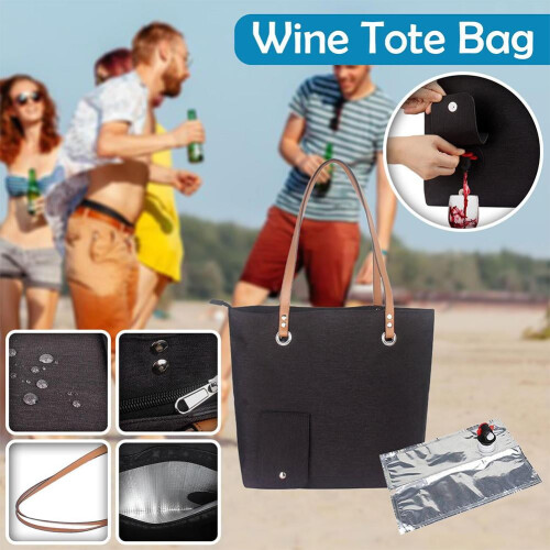 Sac à vin de plage portable avec isolation thermique 2