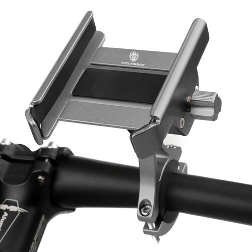 Supporto per telefono in lega di alluminio per moto e bici 2