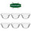 Small Glass Bowls Transparent Stackable 6 Pcs 6