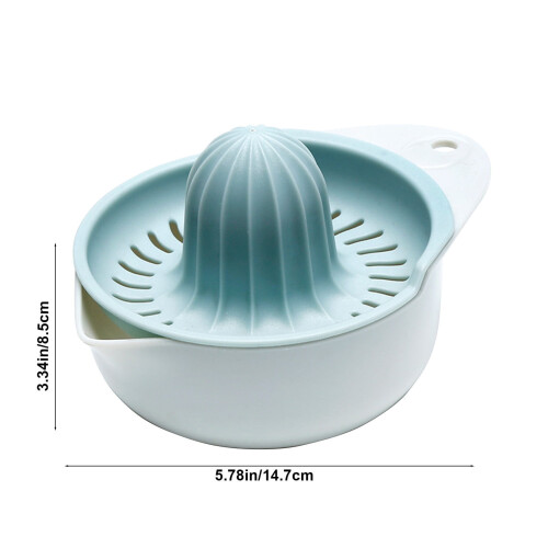 Manual Lemon Juicer Portable Citrus Press with Strainer and 2