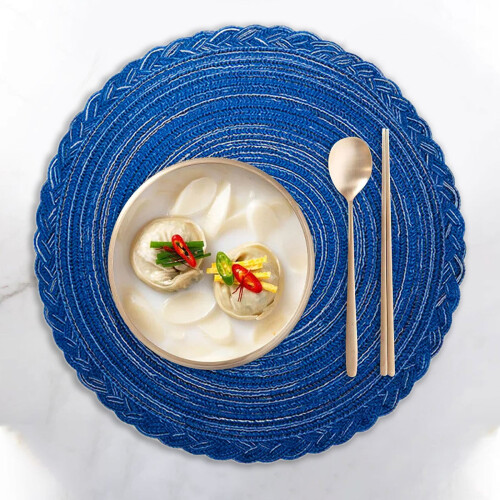 Woven Round Trivet Placemats 15 inch 6 pcs 1