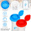 2-pack timglas salt- och pepparkar med lock 5