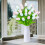 Tulipani artificiali rosa effetto "tocco reale" 35 cm 10 pezzi 3