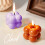 Strawberry Scented Soy Wax Bubble Candle 4