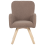Beliani Armchair BJARN Boucle Brown 6