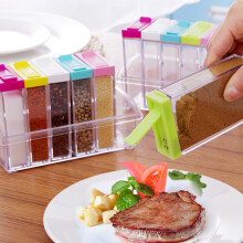 Boîte de rangement à épices Capino transparente, lot de 6