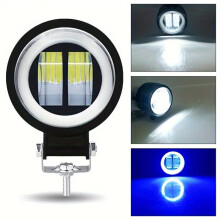 Refletor de trabalho LED redondo com Angel Eye, 12-36V, 6500K