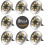 Lampadaire solaire d'extérieur avec 8 LED blanc chaud IP65 1