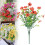 Fiori artificiali da esterno arancioni, 7 mazzi 2