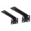 Supports d'étagère robustes noirs pour usage industriel (2 pièces) 1