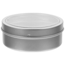 Magnetic Spice Jar with Strong Magnet, Silver, 9x9x3.5cm
