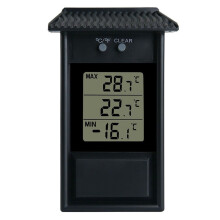 Digitale maximum-minimumthermometer voor binnen- en buitengebruik