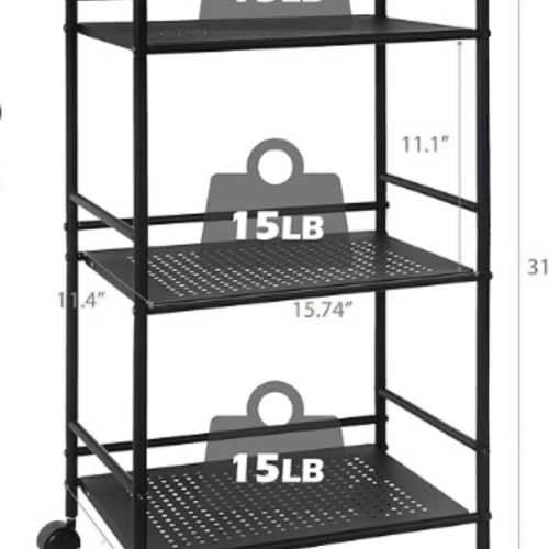 Chariot utilitaire roulant à 3 niveaux 1