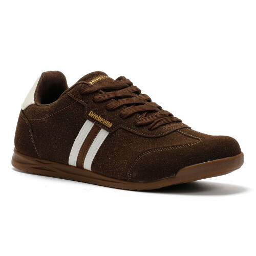 Lambretta (, ) Lambretta Tackle Men's Chocolate Trainers 1