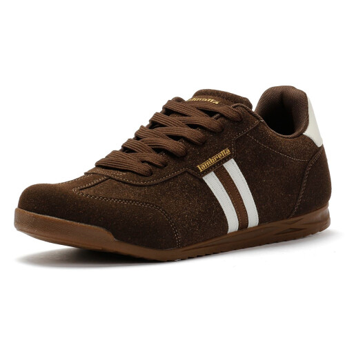 Lambretta (, ) Lambretta Tackle Men's Chocolate Trainers 2