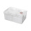 Boîte de rangement transparente blanche à 4 compartiments pour réfrigérateur 1