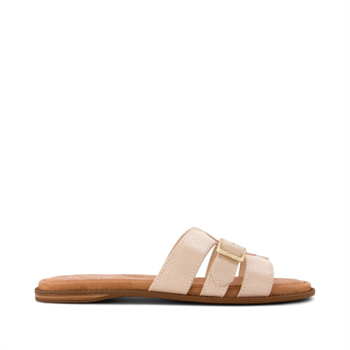 Toms (, ) TOMS Sol Mule Leather Women's Champagne Sandals 1