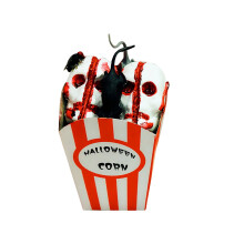 Halloween spider popcorn prop lifelike party decoration