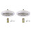 2-Pack 30W LED Ceiling Fan Lamp with E27 Base & Remote 1