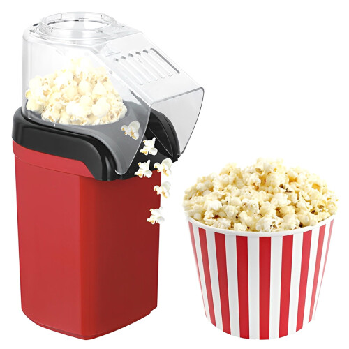 Hot Air Popcorn Maker with 60–120g Measuring Cup