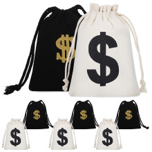 8 Pcs Cotton Drawstring Money Bags