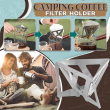 Stainless Steel Folding Coffee Filter Holder for Camping