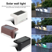 Solar terrasverlichting (10 stuks) – Waterdichte LED-wandlampen