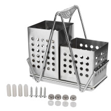 Stainless Steel Chopsticks Holder with Shelf