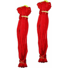 100 redes reutilizables de nailon para frutas de 45 cm con cordón ajustable.