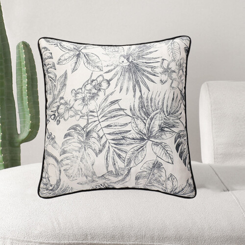 Housse de coussin décorative à pompons pour canapé