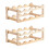 Wooden2-Tier Wine Rack Stand – Holds8Bottles 1