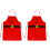 Christmas Apron for Waiters & Staff – Red Polyester – 1 1