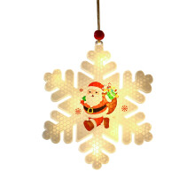 Luzes de Natal de LED com Papai Noel, alimentadas por bateria.