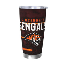 Bengals Football 20oz ruostumattomasta teräksestä valmistettu matkamuki kannella
