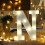LED-bokstavslampa N, varmvit, 22 cm 1