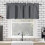 Gray Polyester Valance Curtain 5718 in 1