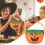 Halloween godispåsar orange non-woven 12 st 1