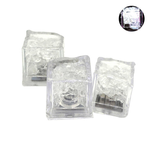 LED Light-Up Ice Cubes, Liquid-Sensitive, 3 pcs