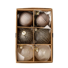 Glass Christmas Baubles 6cm – Set of Decorative Balls