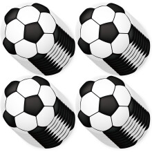 50pcs Soccer Ball Paper Cutouts with 100 Glue Points