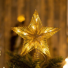 LED Iron Star Tree Topper 25 x 30 cm