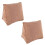 Lumbar Pad Coffee Cotton 2 Pack 1