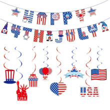 US Independence Day Pendant Decor Set – 28 pcs