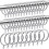 40-pack silverfärgade gardinringar i metall, 32 mm innerdiameter 1