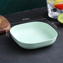 Plat à apéritif en paille de blé – 14,3 cm, 4 couleurs