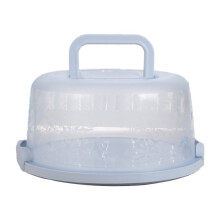 Round Cake Carrier with Handle and Snap Lock Lid