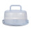 Round Cake Carrier with Handle and Snap Lock Lid 1