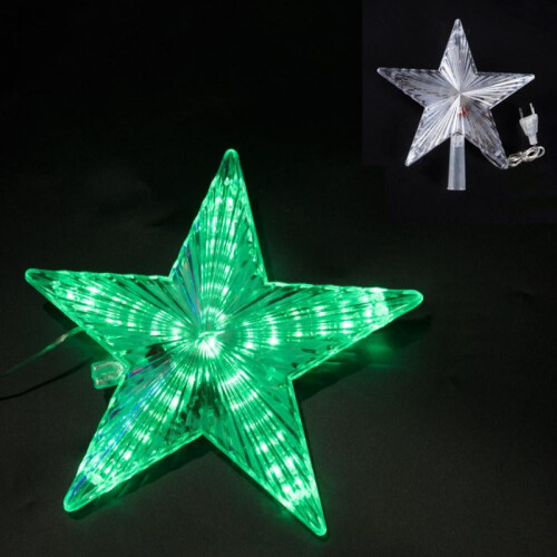 Acrylic LED Star Tree Topper 22cm 31 Lights